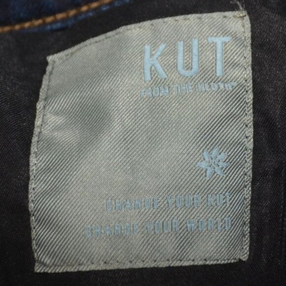 NWT Kut From The Kloth Flare Blue Jeans Size 16 High Rise Ana Fab AB Stretch - Picture 11 of 12